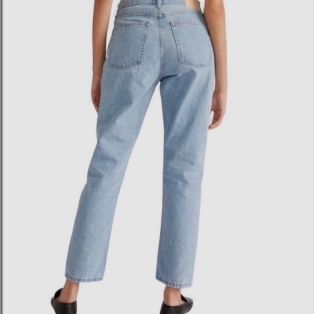 Everlane Light Blue High-Rise Straight Jeans - Women